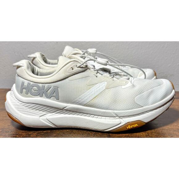 Hoka Transport White Gum Running Shoes Women's Size 6B Sneakers 1123154 WWH - Picture 4 of 12